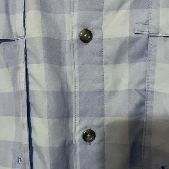 Magellan Fish Gear moisture wicking MENS XL Outdoors Blue Button Down Shirt - Picture 8 of 12